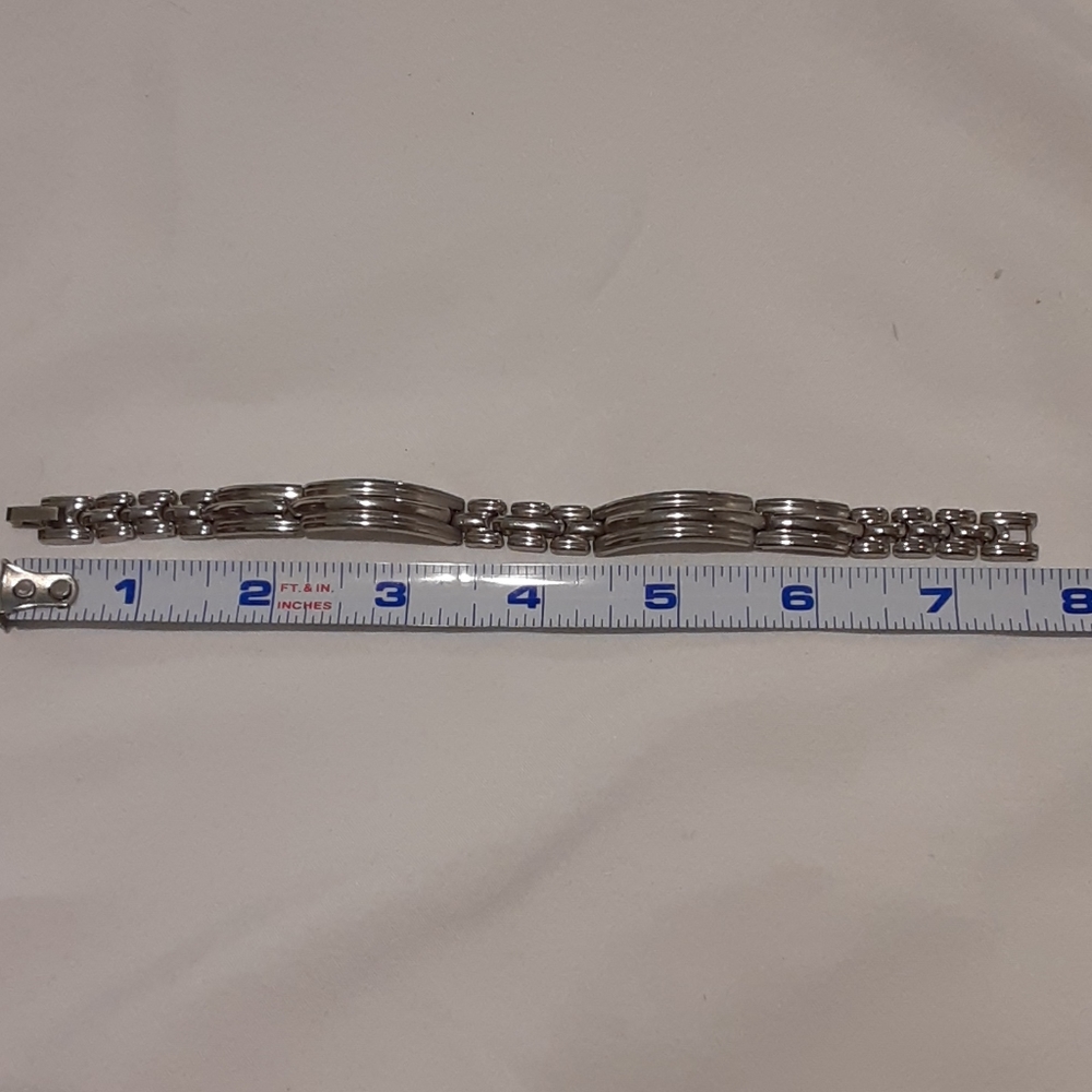 Silver Men's Bracelet - Picture 3 of 6